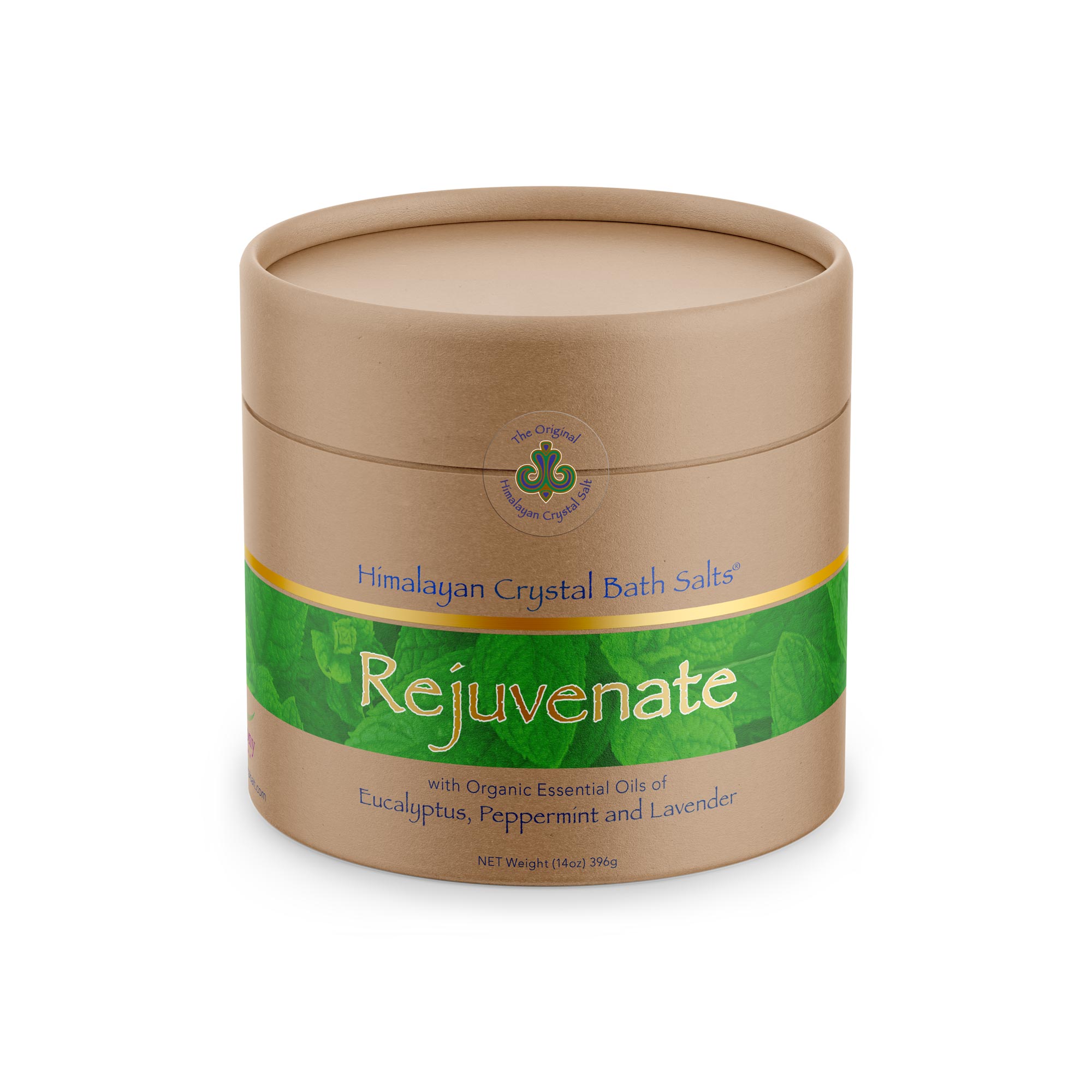 Rejuvenate with this pure bath salt blend of 100% organic eucalyptus, peppermint, and lavender essential oils.  This renewing scent helps soothe tight muscles, ease tension, and provides a deeply invigorating experience. 