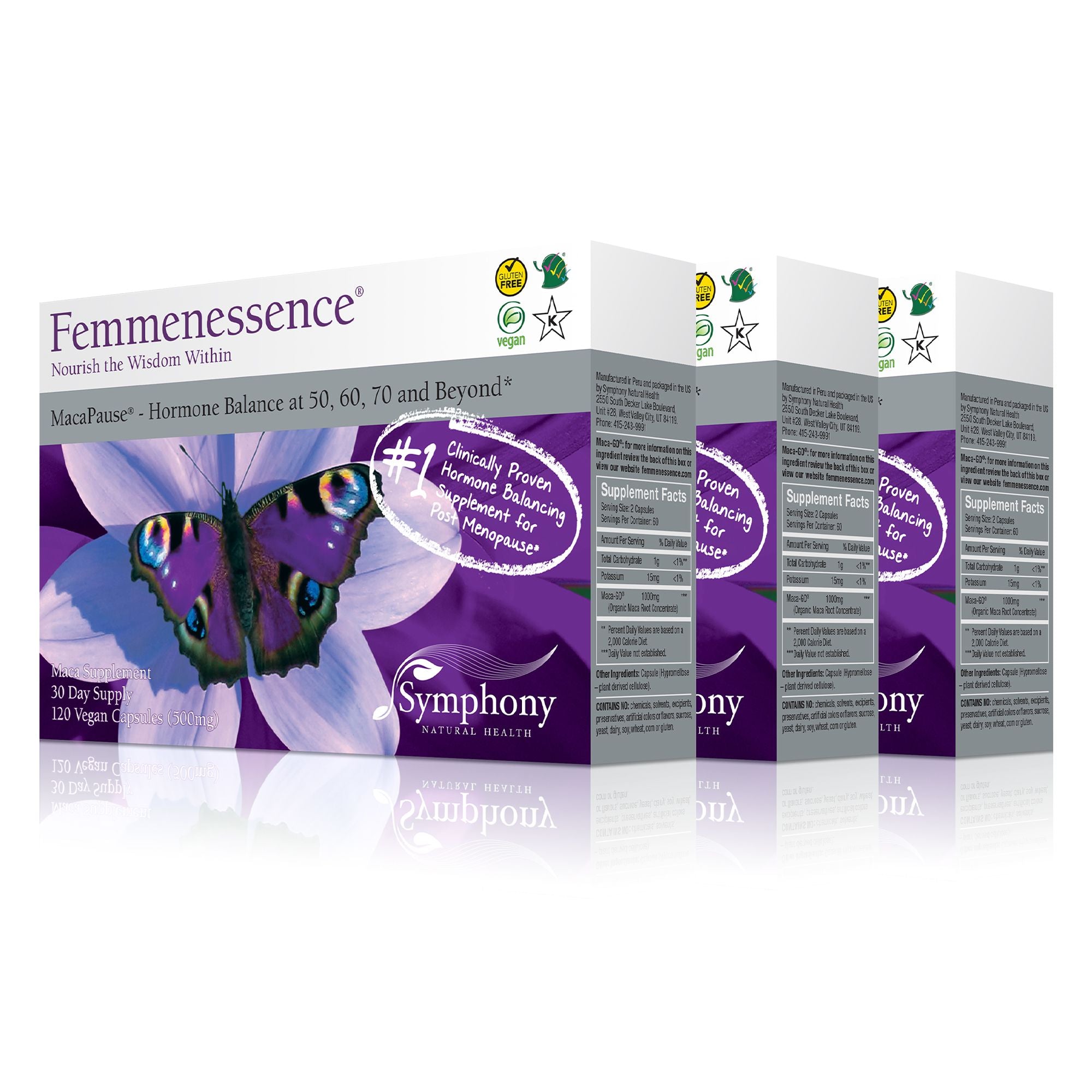 Femmenessence MacaPause<br>For Post Menopause<br>3-Pack Auto Ship